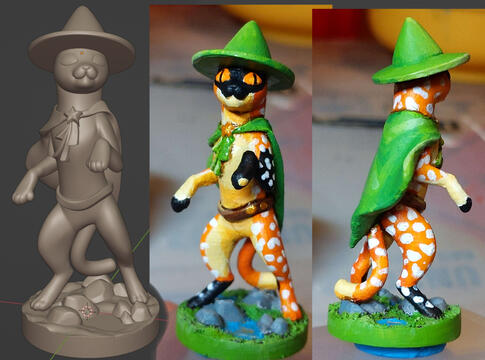 DnD Mini (3D Printed and Painted)